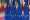 EU flags from the countries member states and the flag of Europe on poles in Europa Building the place where the EU leaders, ministers and officials have their meetings frequently like the European Council summit. European Union Headquarters, Brussels, Belgium on May 27, 2025 (Photo by Nicolas Economou/NurPhoto) (Photo by Nicolas Economou / NurPhoto via AFP)